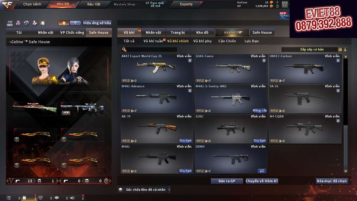 shop acc cf uy tin gia re